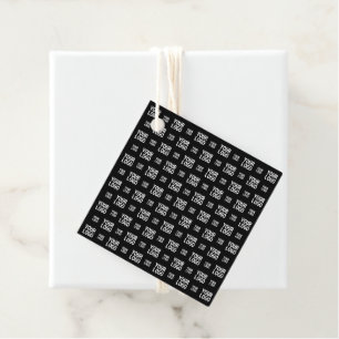 Étiquettes Cadeau Motif d'image, de design ou de logo d'entreprise é