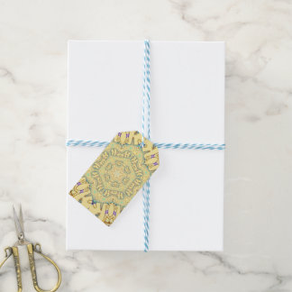 Étiquettes-cadeau Motif ensoleillé en jaune doux