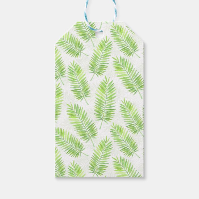 Étiquettes-cadeau Motif feuille Palm (Devant)