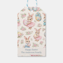 Motif floral de lapin de Pâques mignon - Printemps