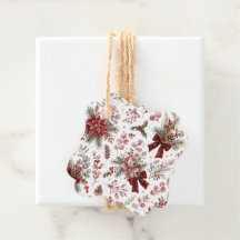 Motif floral de Noël élégant vintage