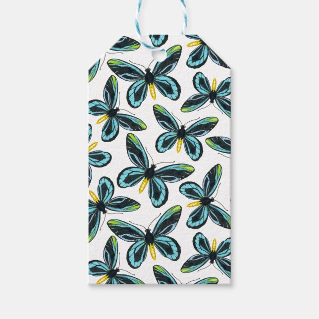 Étiquettes-cadeau Motif papillon de la reine Alexandra (Devant)