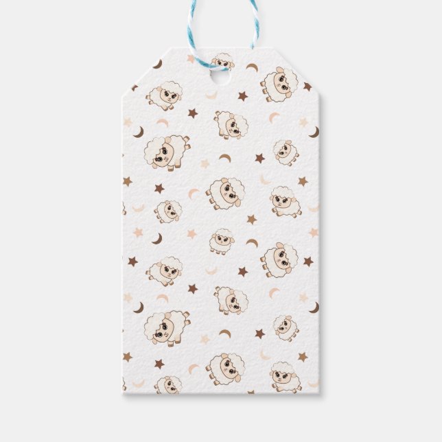 Étiquettes-cadeau Motif Pastel Sheep (Devant)