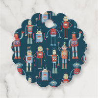 Motif robot vintage Retro Fun