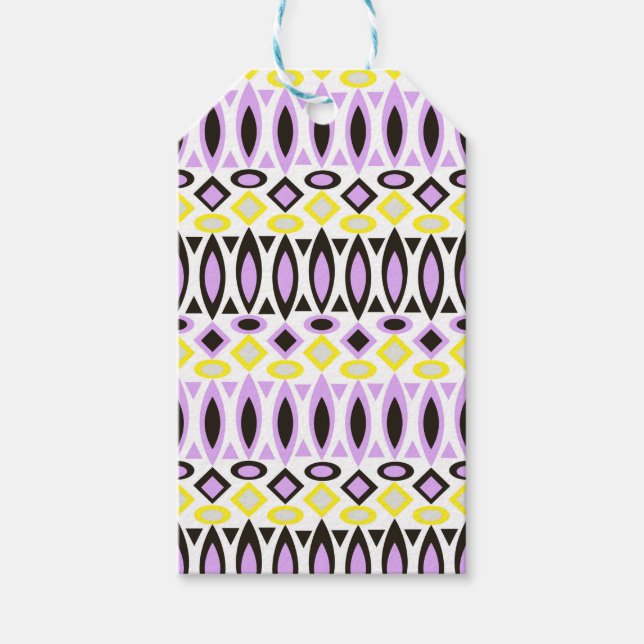 Étiquettes-cadeau Motif tribal (Devant)