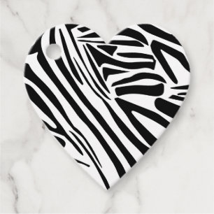 Étiquettes Cadeau Motif zèbre
