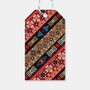 Étiquettes-cadeau Motifs africains, motifs orientaux jeter l'oreille