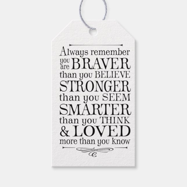 Étiquettes-cadeau Motivationnel  (Devant)