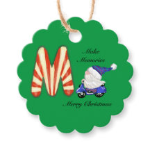 Moto Scooter Gnome Avec Bonbons Lettre