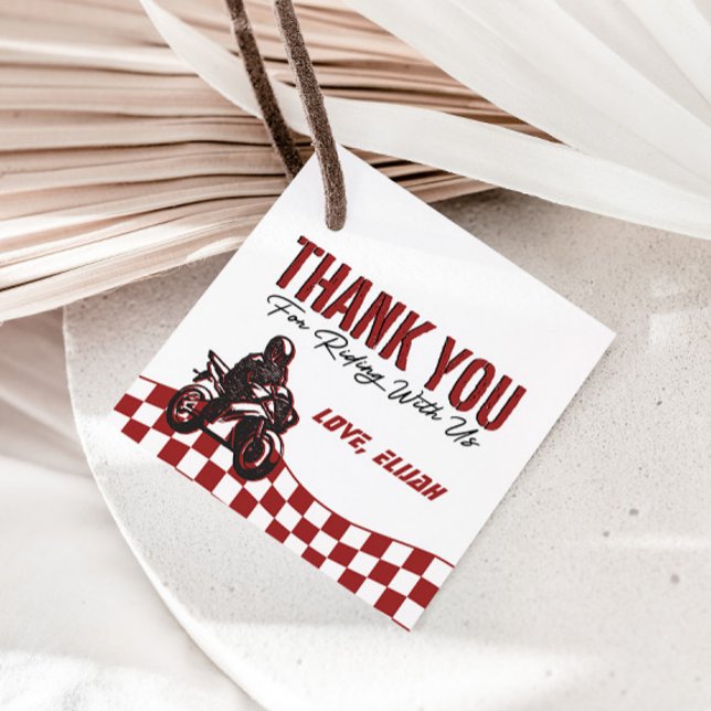Étiquettes Cadeau Motocross Dirt Bike Boys Anniversaire (Créateur téléchargé)