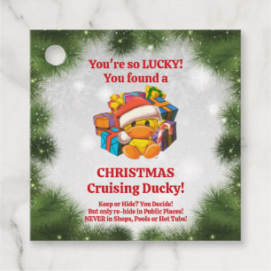 Étiquettes Cadeau Mots clés Christmas Cruising Duck