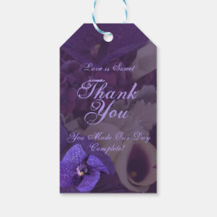 Étiquettes-cadeau Mots clés du Mariage floral impérial