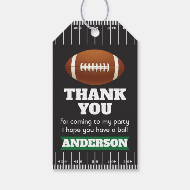 Étiquettes-cadeau Mots clés Favoris de football - Football Balises F (Devant)