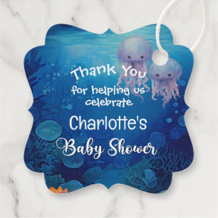 Étiquettes Cadeau Mots clés Favoris du Merci Baby shower de Sirène