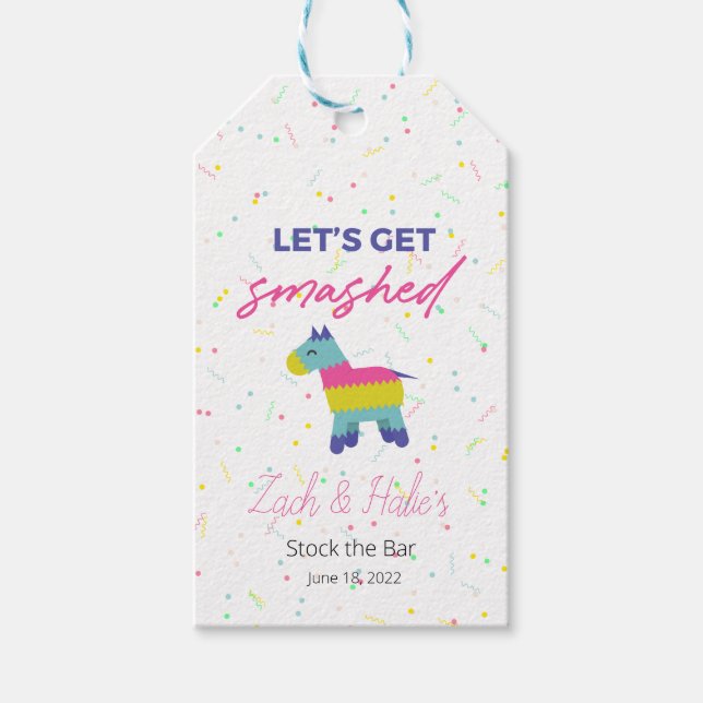 Étiquettes-cadeau Mots clés Fiesta Theme Drink (Devant)