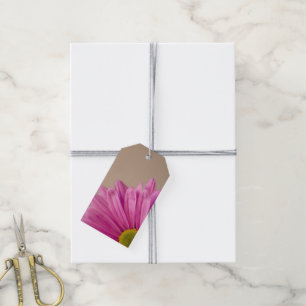 Étiquettes-cadeau Mots clés Pink Gerber Daisy Mariage Merci Favorise