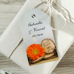 Étiquettes-cadeau Mots clés Rustic Daisy Woods Mariage Merci Favoris<br><div class="desc">Personnalisez les charmants Merci Mariage Rustic Orange Daisy Woods Favor Tags et joignez-les aux faveurs de la fête ou petits cadeaux pour vos invités de fiançailles, de douche nuptiale ou de cérémonie de mariage. Ces mariages décontractés mais élégants en plein air boisé ou en forêt inspo merci vous préférez étiquettes...</div>