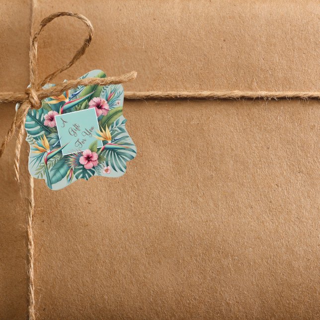 Étiquettes Cadeau Mots clés Tropical Essence Favoriser (Créateur téléchargé)