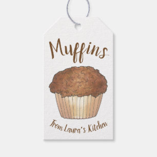 Étiquettes-cadeau Muffins De Crumb De Fléau Faits Maison Fabriqués P