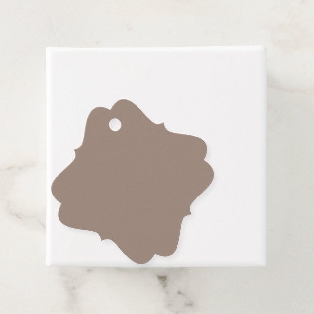 Étiquettes Cadeau mur marron avec (En situation)