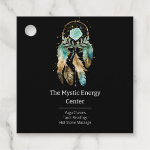Étiquettes Cadeau Mystic Dreamcatcher Spirituel Métaphysique Yoga