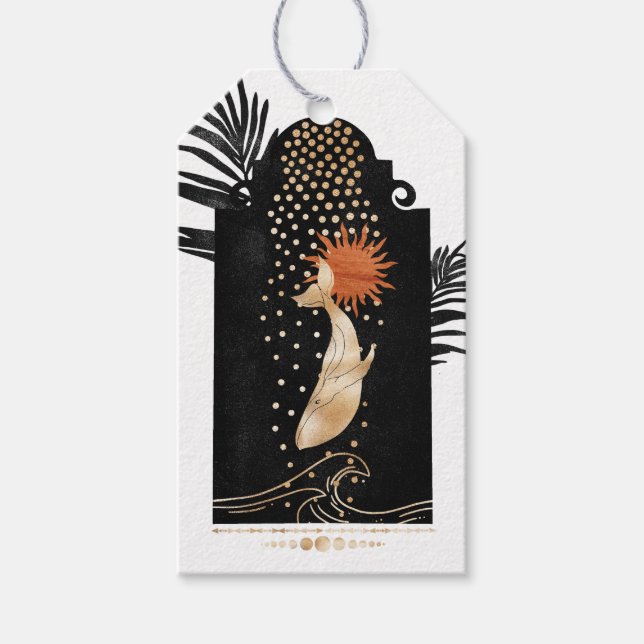 Étiquettes-cadeau Mystique cosmique (Devant)