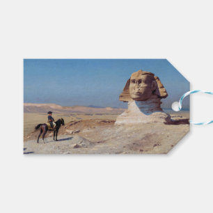 Étiquettes-cadeau Napoléon Bonaparte devant le Sphinx (par Gérôme)