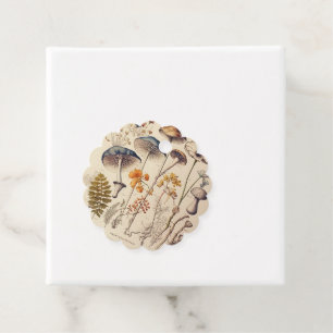 Étiquettes Cadeau Naturaliste de champignons vintages