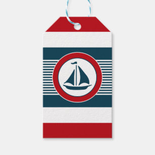 Étiquettes-cadeau Nautical design