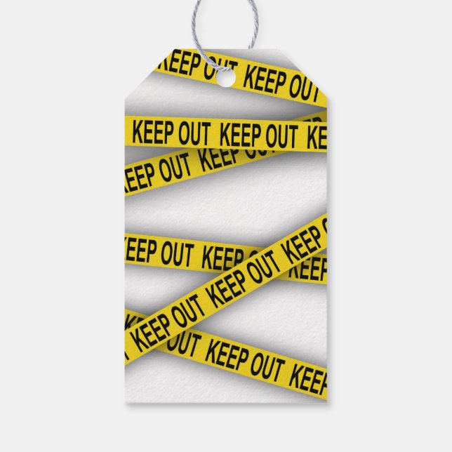 Étiquettes-cadeau Ne pas rester à l'écart ne pas traverser la bande  (Dos)