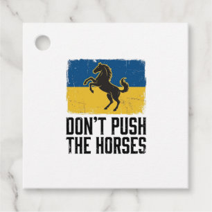 Étiquettes Cadeau Ne Pousse Pas Le Cheval Cheval Vintage