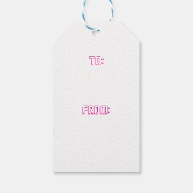 Étiquettes-cadeau Neon Dread Protocol (Dos)