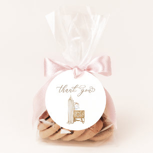 Étiquettes Cadeau Neutral Boho Baby Brunch Invitation Favoriser Tags