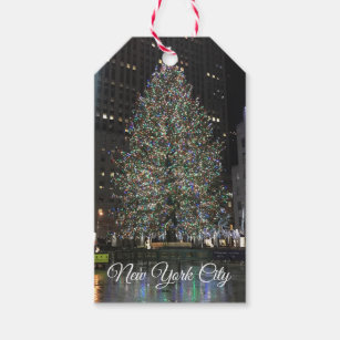 Étiquettes-cadeau New York City Rockefeller Center Christmas Tree NY