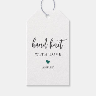 Étiquettes-cadeau N'importe quel Knit Coeur de couleur avec amour, f
