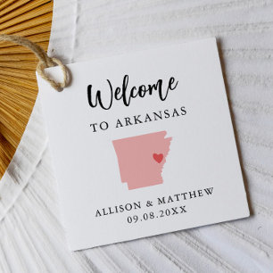 Étiquettes Cadeau N'importe quel sac de bienvenue Mariage Arkansas c