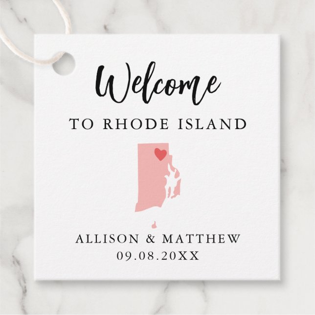 Étiquettes Cadeau N'importe quel sac de bienvenue pour Mariage de Co (Devant)