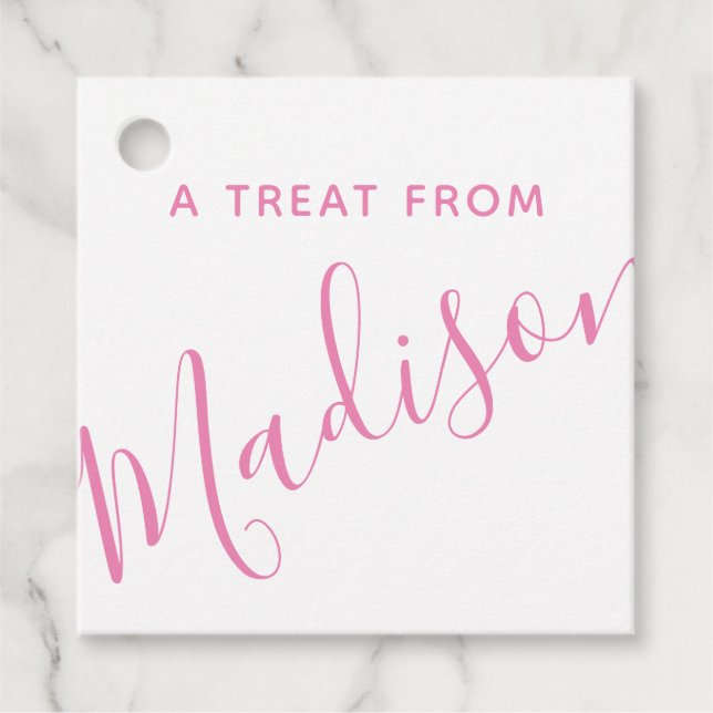 Étiquettes Cadeau N'importe quelle couleur - Nom du script - Balises (Devant)