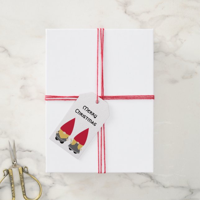 Étiquettes-cadeau Nisse Folk (Avec de la ficelle)