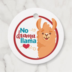 Étiquettes Cadeau No Drama Llama (Chaud)