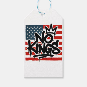 Étiquettes-cadeau No Kings In America Save Democracy I dissident Ant