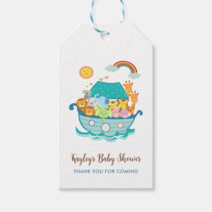 Étiquettes-cadeau Noahs Ark Baby shower Favoriser Tags Garçons Perso