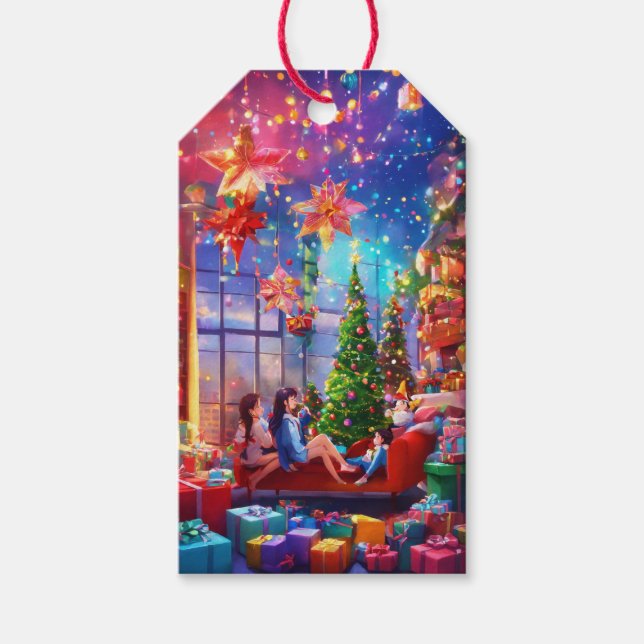 Étiquettes-cadeau Noël (Devant)