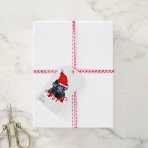 Étiquettes-cadeau Noël à la marionnette du Labrador