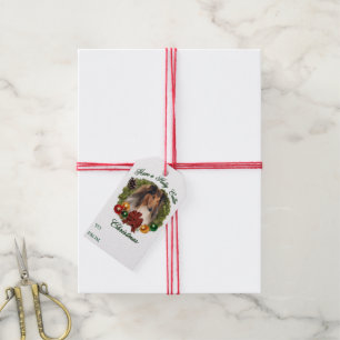 Étiquettes-cadeau Noël approximatif de colley