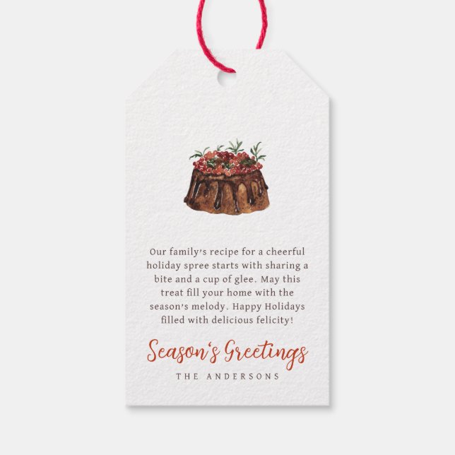 Étiquettes-cadeau Noël Aquarcouleur gâté (Dos)