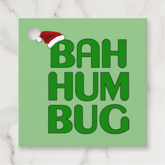 Étiquettes Cadeau Noël Bah Humbug Chemise Art-Xmas Humbug Père Noël