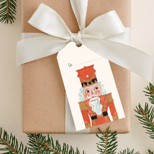 Étiquettes-cadeau Noël Ballet Casse-Noisette