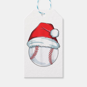 Étiquettes-cadeau Noël Baseball Santa Hat Ball Enfants garçons Homme