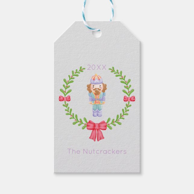 Étiquettes-cadeau Noël Casse-Noisette (Devant)